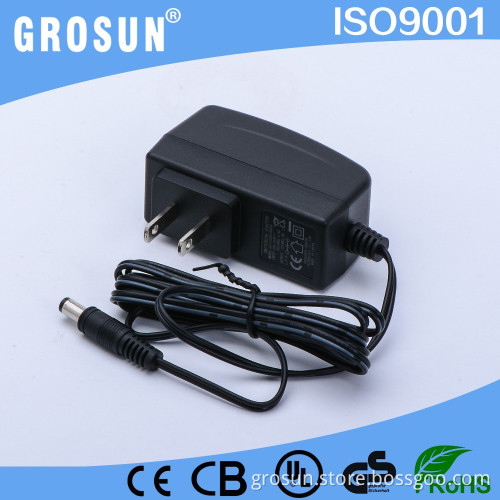 FCC UL Approved US Plug DC 12v 1a Wall Switching Power Adaptor for CCTV Camera
